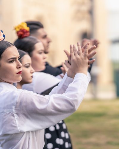 4 students from a flamenco school clapping hands 4 students from a flamenco school clapping hands